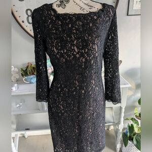 Adrianna Papell Black Sheath Dress